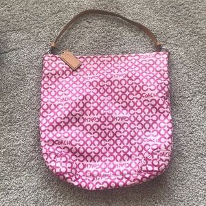 Pink Coach Shoulder Bag